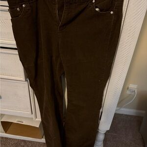 GAP Dark Brown Corduroy Boot Cut Pants